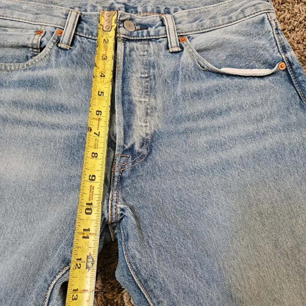 Levi's Men's 501 Straight-Fit Button Fly Stretch Jeans 33x30